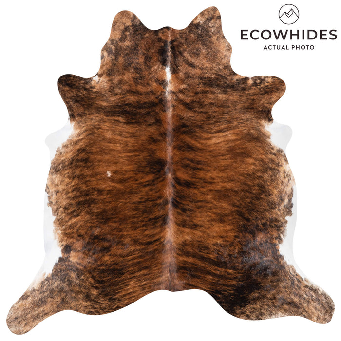 Brazilian Brindle Cowhide Rug Size 6'4" L x 6'3" W 1021
