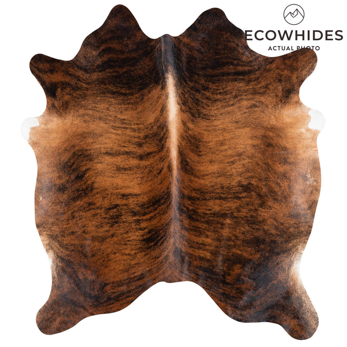 Brazilian Brindle Cowhide Rug Size 6'0" L x 5'7" W 1027