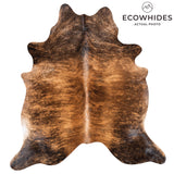 Brazilian Brindle Cowhide Rug Size 6'8" L x 6'2" W 1029