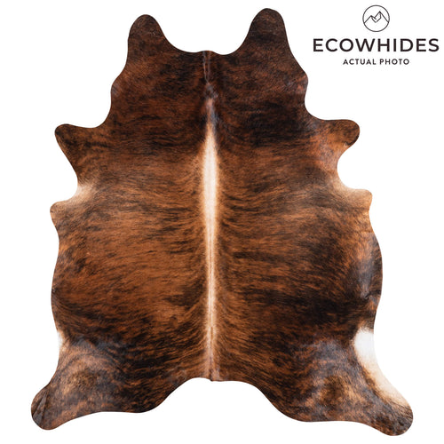 Brazilian Brindle Cowhide Rug Size 6'8" L x 5'11" W 1032