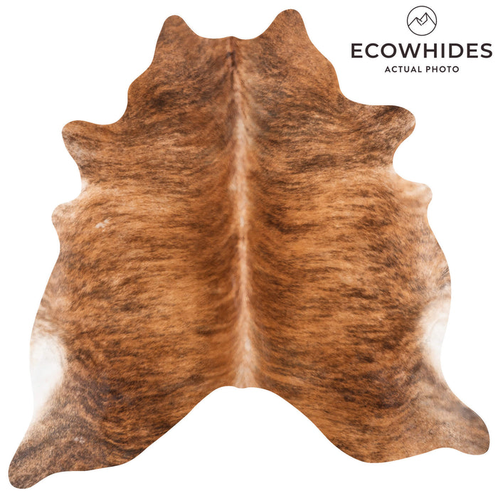 Brazilian Brindle Cowhide Rug Size 6'5" L x 6'8" W 1041