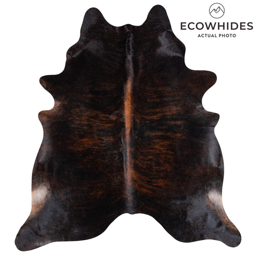 Brazilian Dark Brindle Cowhide Rug Size 8'1" L x 7'5" W 1051