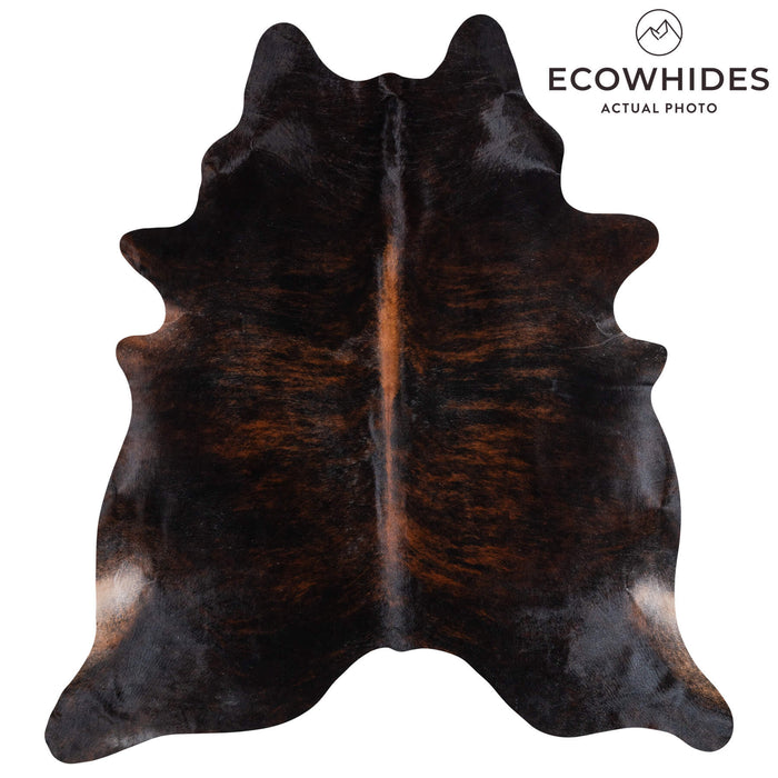 Brazilian Dark Brindle Cowhide Rug Size 8'1" L x 7'5" W 1051