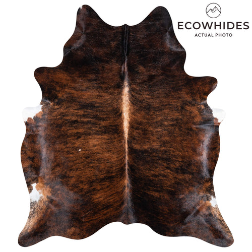 Brazilian Brindle Cowhide Rug Size 7'0" L x 6'1" W 1064