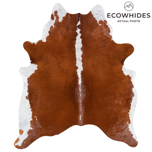 Brazilian Hereford Cowhide Rug Size 7'2" L x 6'0" W 1133