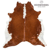 Brazilian Hereford Cowhide Rug Size 7'0" L x 6'5" W 1141
