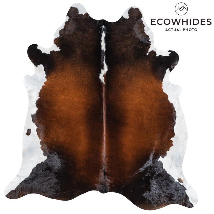 Brazilian Mahogany Cowhide Rug Size 7'10" L x 7'6" W 1153