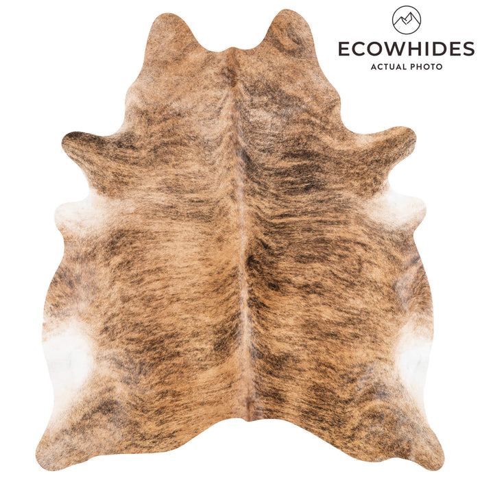 Brazilian Brindle Cowhide Rug Size 7'7" L x 6'8" W 1209
