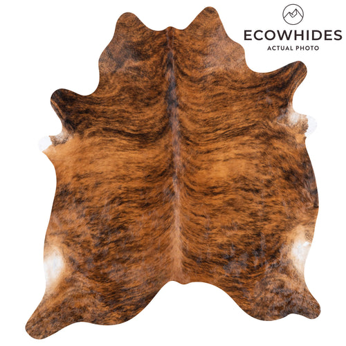 Brazilian Brindle Cowhide Rug Size 7'11" L x 7'0" W 1219