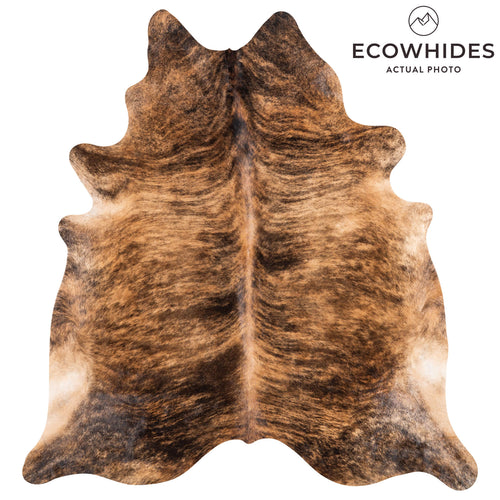 Brazilian Brindle Cowhide Rug Size 8'1" L x 7'4" W 1227