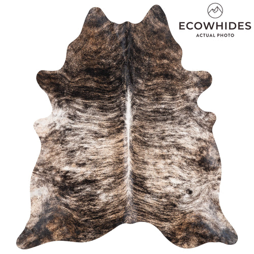 Brazilian Brindle Cowhide Rug Size 8'3" L x 7'6" W 1228