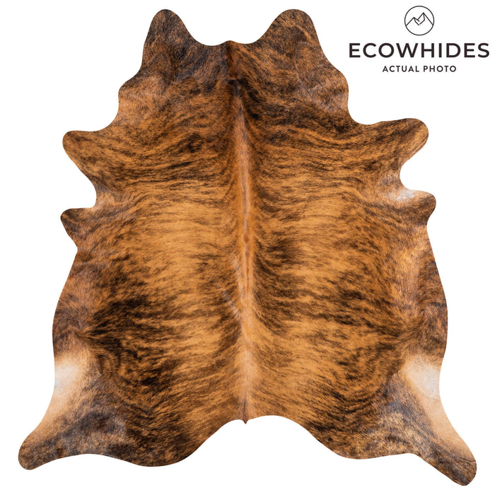 Brazilian Brindle Cowhide Rug Size 8'1" L x 7'7" W 1232