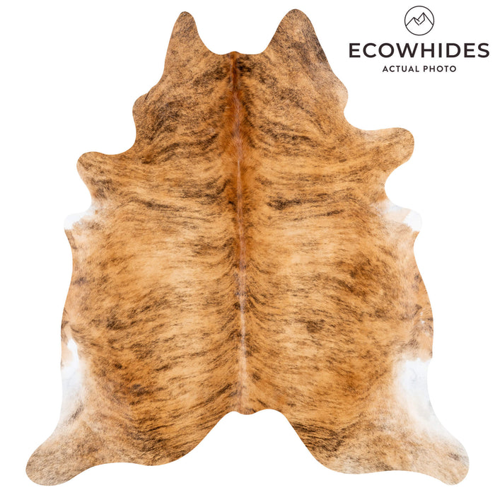 Brazilian Brindle Cowhide Rug Size 8'5" L x 7'8" W 1234
