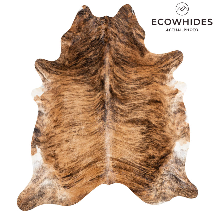 Brazilian Brindle Cowhide Rug Size 8'0" L x 6'11" W 1237