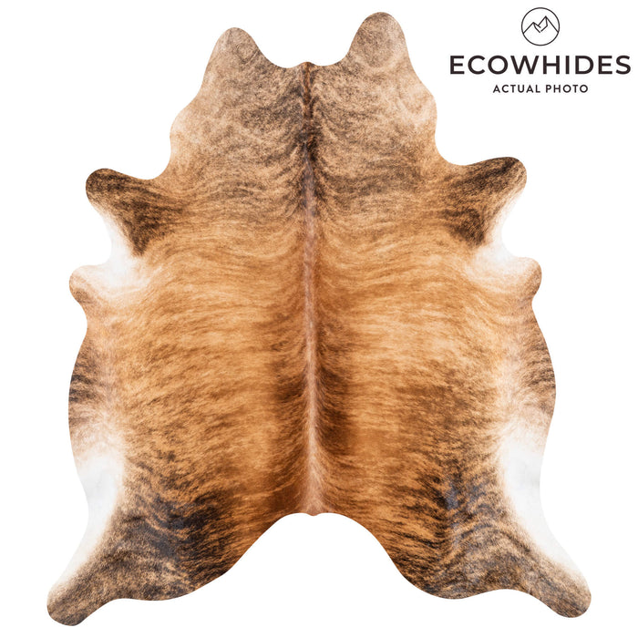Brazilian Brindle Cowhide Rug Size 7'10" L x 7'0" W 1240