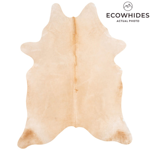 Brazilian Beige Cowhide Rug Size 7'8" L x 5'9" W 1246
