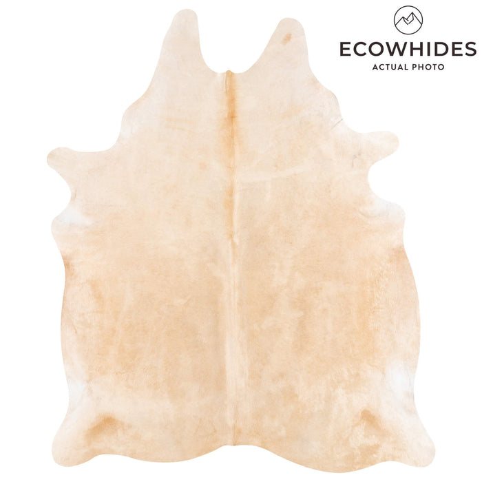 Brazilian Beige Cowhide Rug Size 7'8" L x 6'4" W 1249
