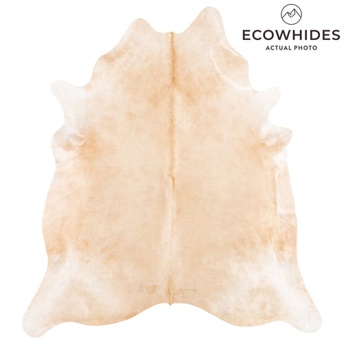 Brazilian Beige Cowhide Rug Size 7'8" L x 6'11" W 1250