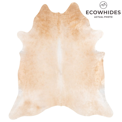 Brazilian Beige Cowhide Rug Size 8'2" L x 7'3" W 1252