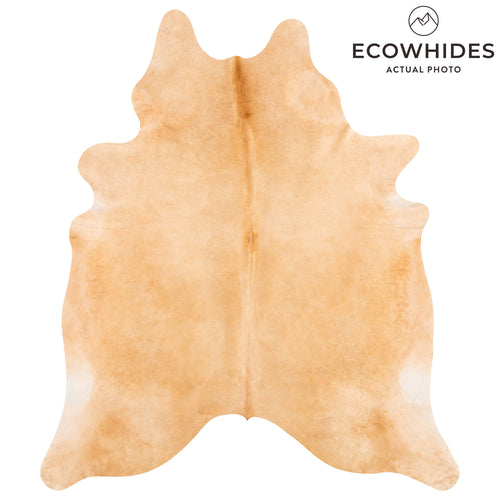 Brazilian Beige Cowhide Rug Size 7'10" L x 6'10" W 1255
