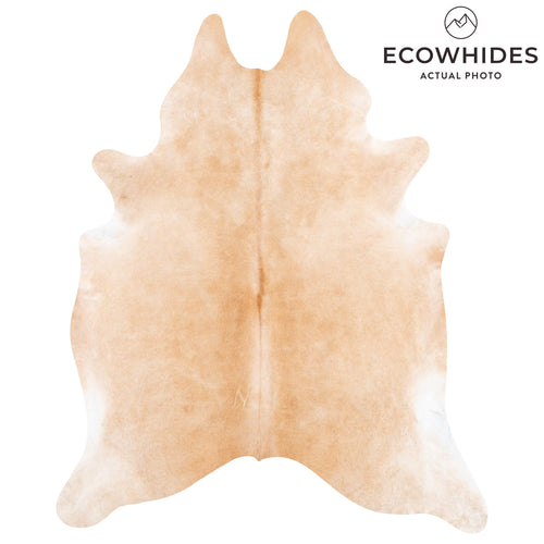 Brazilian Beige Cowhide Rug Size 8'2" L x 6'8" W 1256
