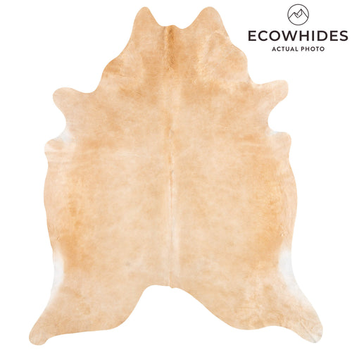 Brazilian Beige Cowhide Rug Size 8'10" L x 7'7" W 1258