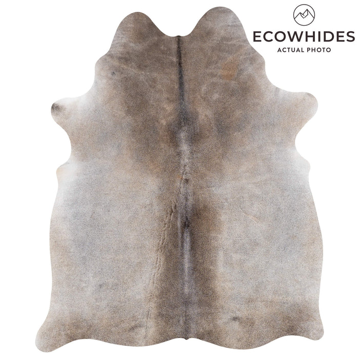 Brazilian Grey Palomino Cowhide Rug Size 6'7" L x 5'5" W 1297