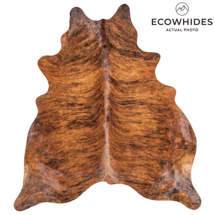 Brazilian Brindle Cowhide Rug Size 7'9" L x 6'10" W 1302