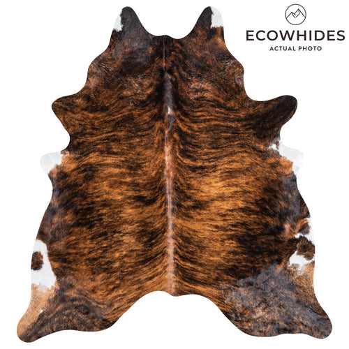 Brindle Cowhide Rug Size 7'3" L x 6'9" W 1309