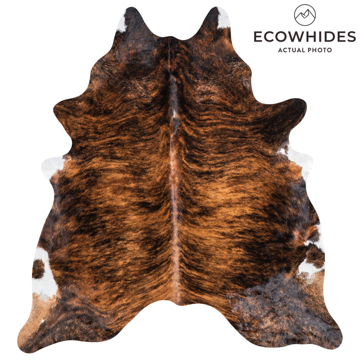 Brindle Cowhide Rug Size 7'3" L x 6'9" W 1309