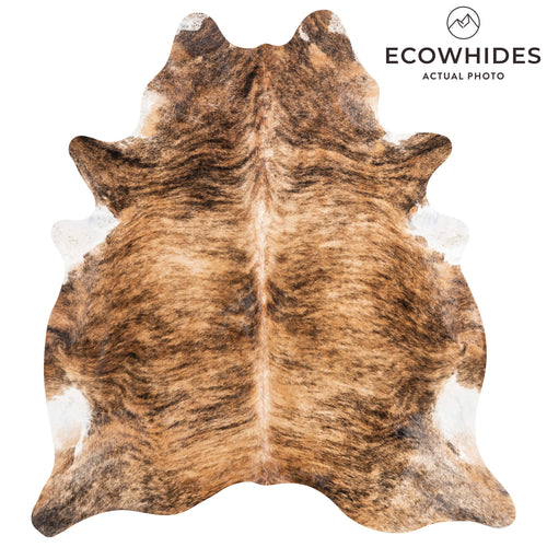 Brindle Cowhide Rug Size 7'6" L x 6'10" W 1324