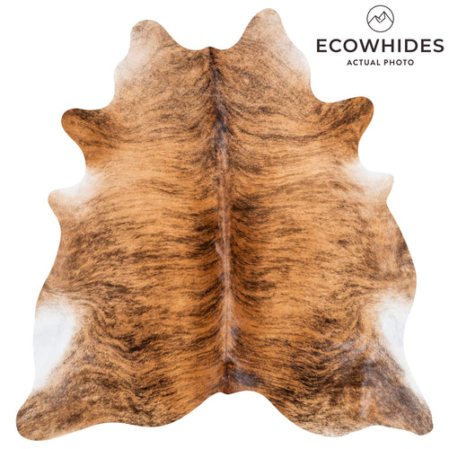 Brindle Cowhide Rug Size 6'11" L x 6'6" W 1327