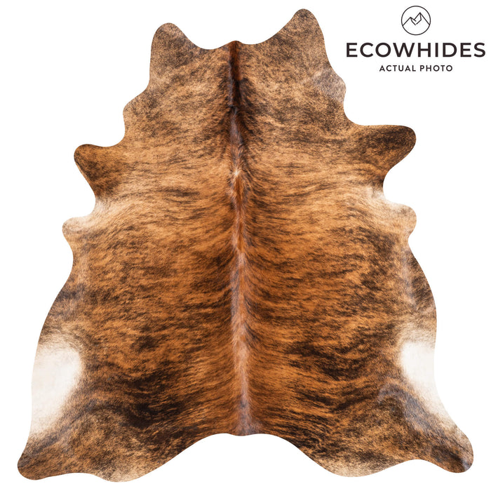 Brindle Cowhide Rug Size 7'1" L x 6'9" W 1333