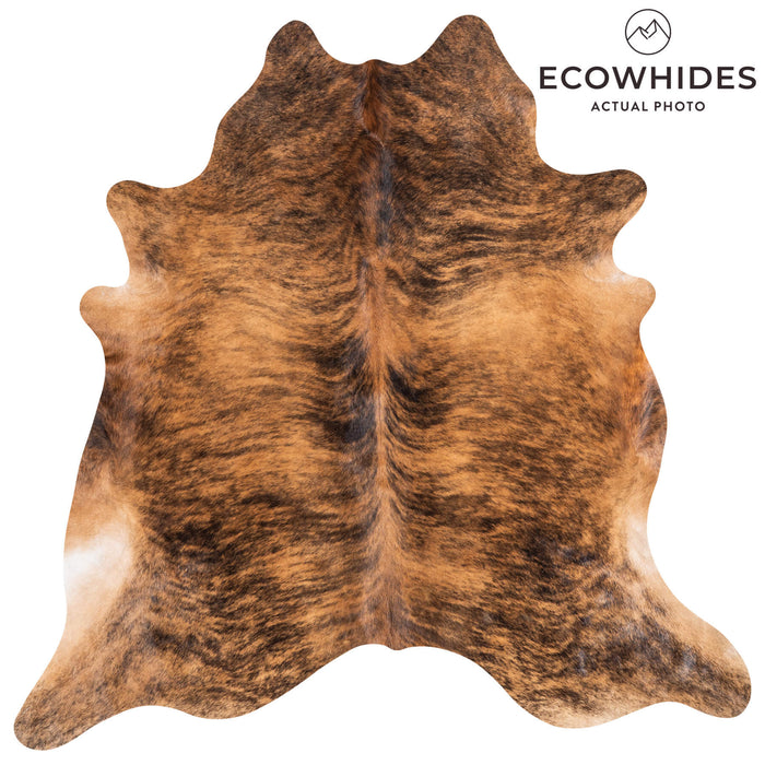 Brindle Cowhide Rug Size 7'5" L x 7'5" W 1334