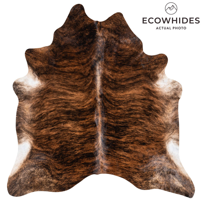 Brindle Cowhide Rug Size 7'1" L x 6'9" W 1335