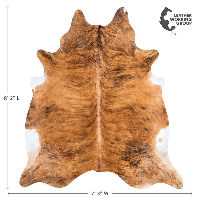 Brindle Cowhide Rug Size 8'2" L x 7'3" W 1348