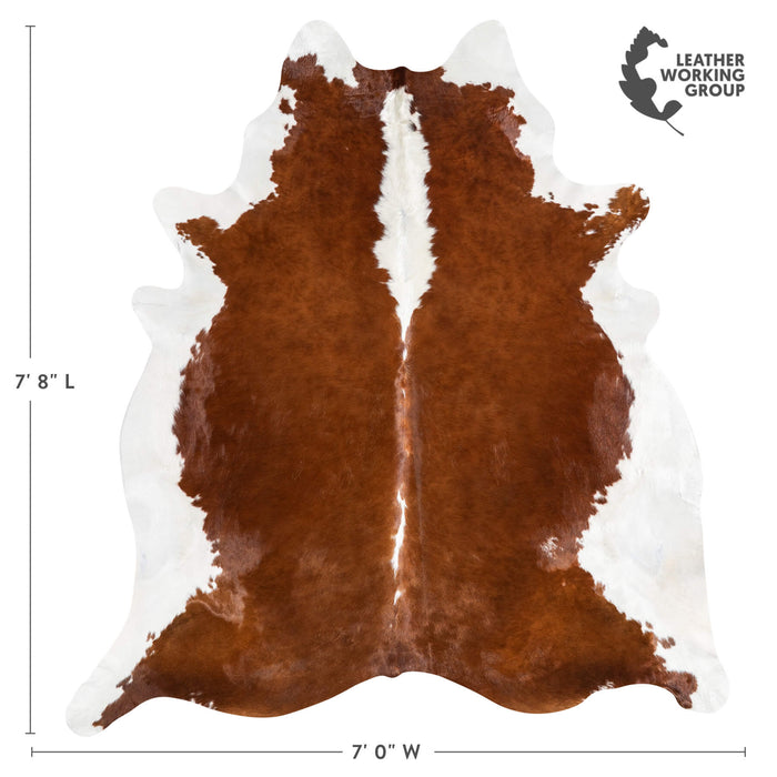 Hereford Cowhide Rug Size 7'8" L x 7'0" W 1354