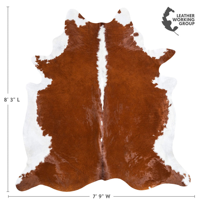 Hereford Cowhide Rug Size 8'3" L x 7'9" W 1358