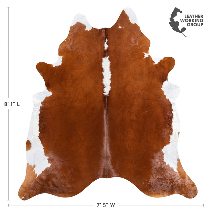 Hereford Cowhide Rug Size 8'1" L x 7'5" W 1359