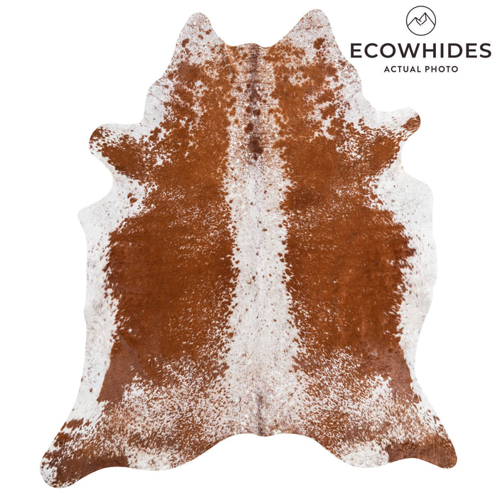 Brown Salt and Pepper Cowhide Rug Size 8'5" L x 7'2" W 1390