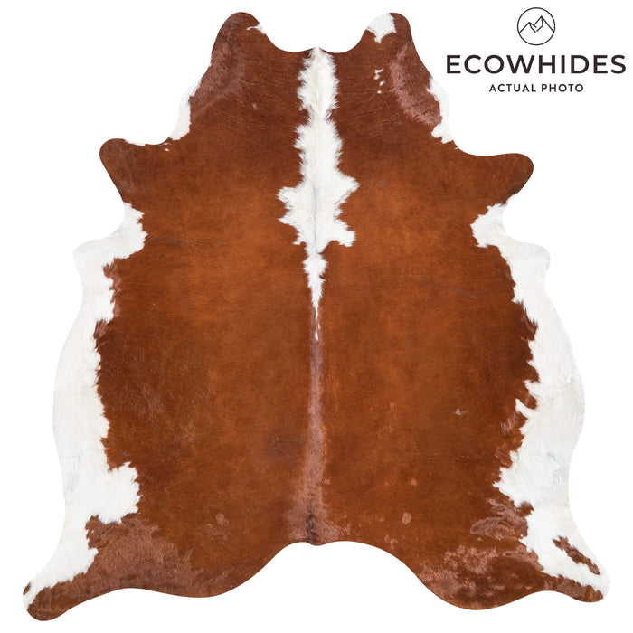 Brazilian Hereford Cowhide Rug Size 7'9" L x 7'6" W 1429