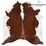 Brazilian Hereford Cowhide Rug Size 7'2" L x 7'1" W 1435