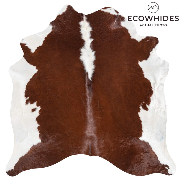 Brazilian Hereford Cowhide Rug Size 7'2" L x 7'1" W 1435