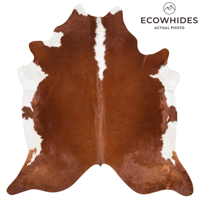Brazilian Hereford Cowhide Rug Size 7'4" L x 7'1" W 1437