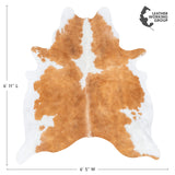 Brazilian Hereford Cowhide Rug Size 6'11" L x 6'5" W 1444