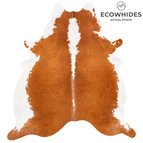 Brazilian Hereford Cowhide Rug Size 7'2" L x 6'7" W 1449