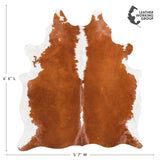 Brazilian Hereford Cowhide Rug Size 6'6" L x 5'7" W 1450
