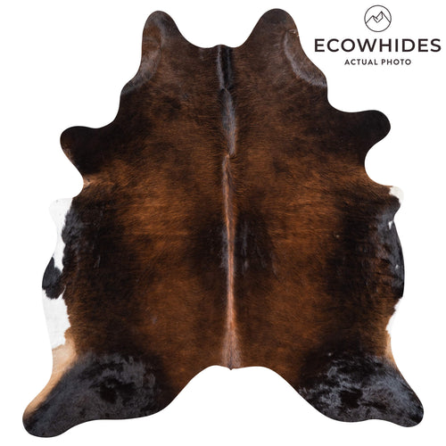 Brazilian Mahogany Cowhide Rug Size 6'6" L x 6'2" W 1501