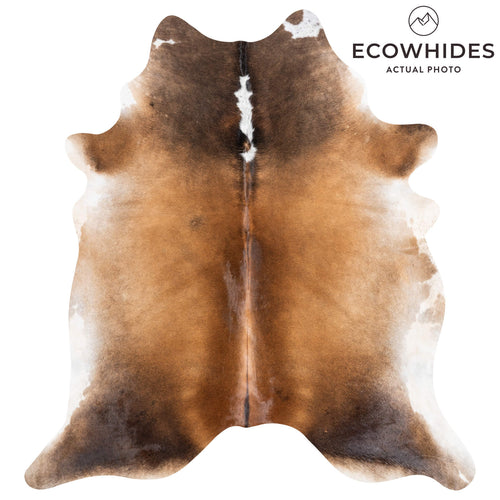 Brazilian Mahogany Cowhide Rug Size 7'4" L x 6'8" W 1507