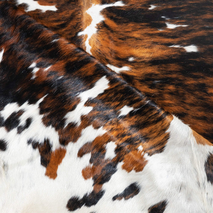 Tricolor Cowhide Rug Size 8'2" L x 6'11" W 1717